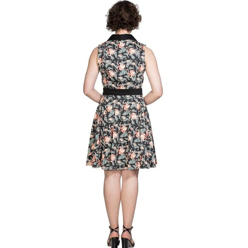Flamingo Tropical Dress by Banned Retro - Picture 5 of 8